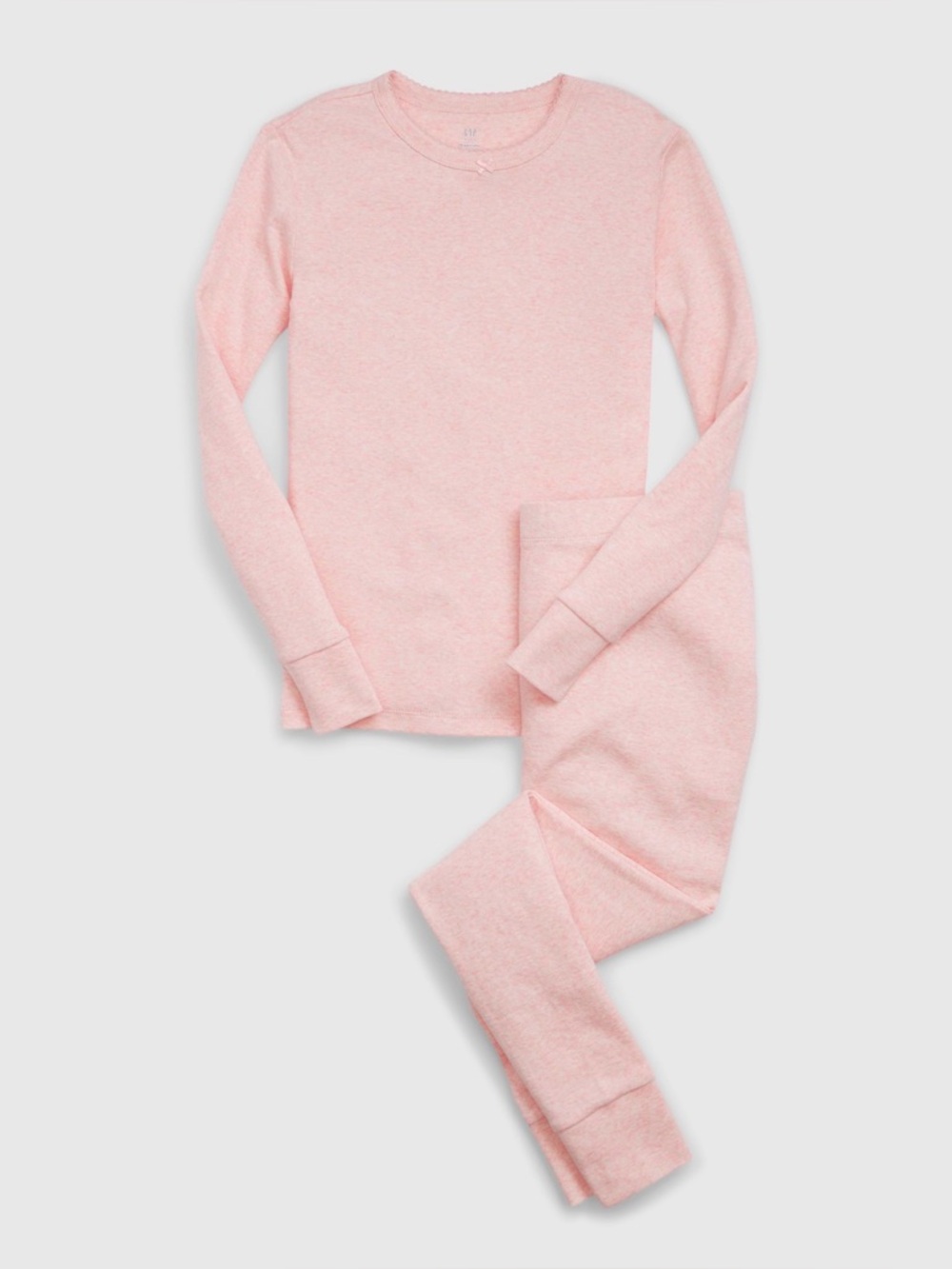 GAP Girls Heather Pink Long-Sleeve Pajama Set